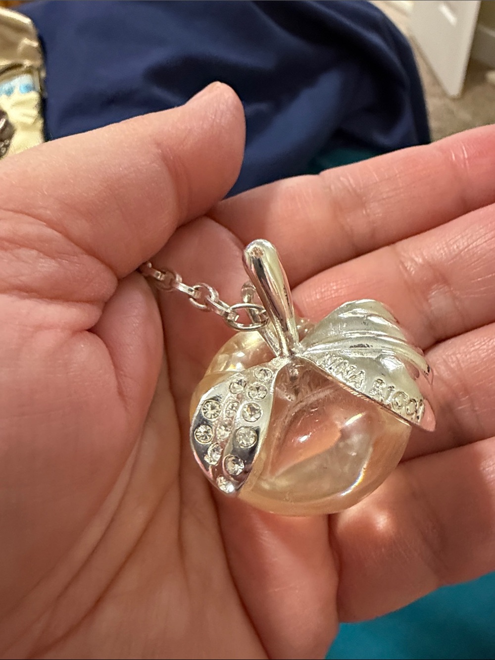 Apple crystal Pendant Charm
